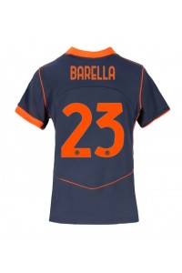 Inter Milan Nicolo Barella #23 Jalkapallovaatteet Naisten Kolmaspaita 2025-26 Lyhythihainen